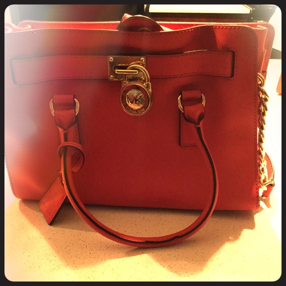 Michael Kors Handbags - Good looking MK Hamilton tote in Watermelon!